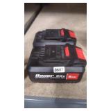 2 BAUER 20V 5.0AH LITHIUM ION BATTERIES