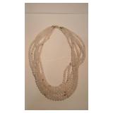MUTLTI STRAND QUARTZ BEADS 925 CLASP