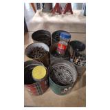 8 BINS OF NAILS