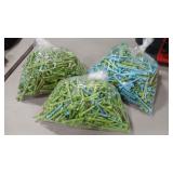 3 BAGS BIODEGRADABLE GOLF TEES