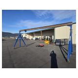 VMC 6,000 LB GANTRY CRANE 24' W X 8'-13' ADJ HEIGH