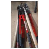 3 BOLT CUTTERS AND 1 SHRUB TRIMMER