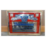 BUDWEISER FRAMED PUB MIRROR