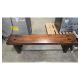 LIVE EDGE HAND CRAFTED WOOD BENCH