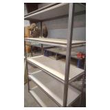 5 TIER INDUSTRIAL SHELVING UNIT 6' H X 4' W