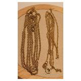 2 - 14K CHAINS 16'&18'