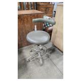 DENTAL OFFICE CHAIR ADJUSTABLE ON CASTERS