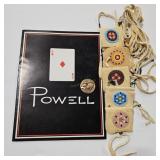 5 - SACAJAWEA BRONZE MEDALLIONS & ACE POWELL BOOK