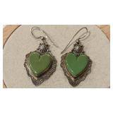 925 TURQUOISE HEART EARRINGS