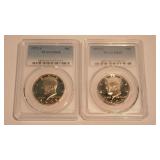 1971S &72S PCGS PR68 KENNEDY HALVES