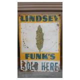 LINDSAY FUNK'S SOLD HERE METAL SIGN
