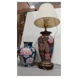ASIAN GINGER JAR LAMP & VASE