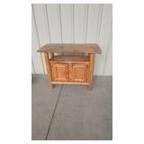 LOG WOOD ENTERTAINMENT CENTER