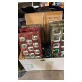 BX W/ CHRISTMAS ORNAMENTS & LIGHTS