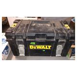 DEWALT POLY TOOLBOX W/ MISC TOOLS INSIDE
