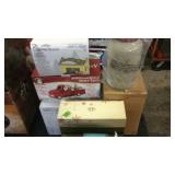 GROUP W/ VILLAGE PIECES & CHIRSTMAS DECOR