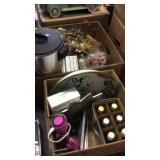 2 BX OF KITCHEN HOUSEWARES, PERCULATOR