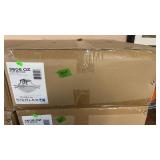 NEW OLD BRONZE 3 LIGHT SUNSET MARBLE GLASS LIGHT