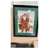 SANTA PRINT BY NADINE HARPER