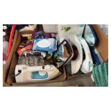 2 BX W/ MIRRORS, DOVE SOAP, SUCTION HANDLES,