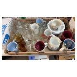 BX OF MISC GLASSWARE, BEER MUGS, ETC