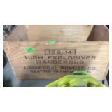 HIGH EXPLOSIVES WOOD BOX