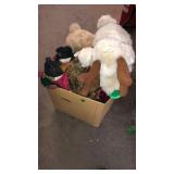 BX OF PLUSH ANIMALS, CHRISTMAS