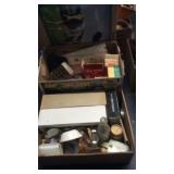 MILK BOTTLE CAPS, CANDLES, BOTTLES, BOTTLE OPENER