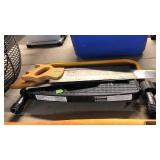STOOL TRAY & 2 HAND SAWS