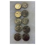 10 EISENHOWER DOLLARS
