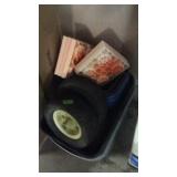 LEVEL BLOCKS, WHEEL BARROW WHEELS, MISC