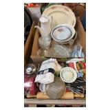 BX W/ KITCHEN UTNESILS, BX W/ DISHES, PRESSED