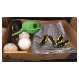 SOFTBALLS, RAZOR KNIVES, WATER CAN & MISC
