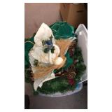 TOTE OF CHRISTMAS DECOR