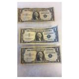 3 ONE DOLLAR CERTIFICATES