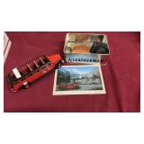 BX W/ GLACIER NATIONAL PARK BUS POSTCARD & MISC