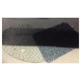 DOOR MAT & 2 THROW RUGS