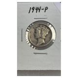 1944-P MERCURY SILVER DIME