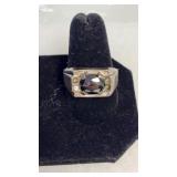 STERLING & ONYX RING