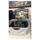 IRON RACK, BREW TESTER, BASKET, METAL FLOWER POT