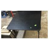 2 BLACK FOLDING CARD TABLES