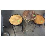 3 ICE CREAM STYLE STOOLS