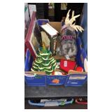 BX W/ CERAMIC CHRISTMAS TREE & OTHER CHRISTMAS