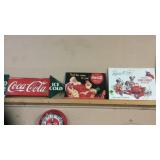 2 COCA COLA SIGNS & TEXACO FIRE CHIEF SIGNS