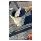 BUCKET OF MASONRY TOOLS