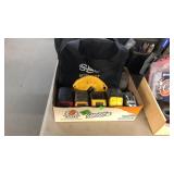 BX W/ TAPE MEASURES & A BLACK BAG