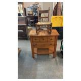 BROYHILL WASH STAND & CHILDS ROCKER