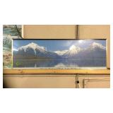 GLACIER NATIONAL PARK LAKE MCDONALD FRAMED