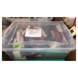 TOTE W/ CHRISTMAS TREE ORNAMENTS