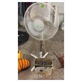 WHITE FLOOR FAN & OTHER FAN